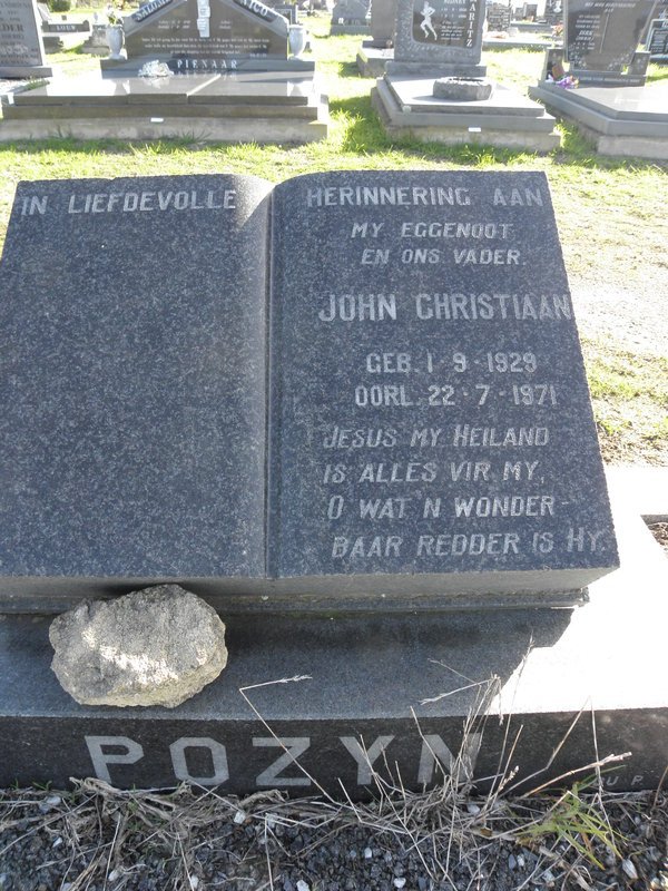 POZYN John Christiaan 1929-1971