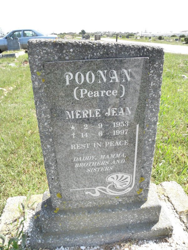 POONAN Merle Jean 1953-1997