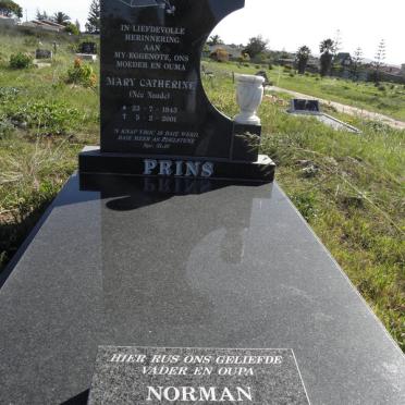 PRINS Norman 1936-2003 &amp; Mary Catherine NAUDE 1943-2001