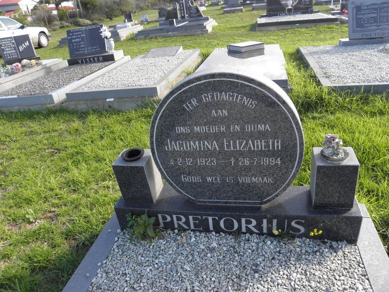 PRETORIUS Jacomina Elizabeth 1923-1994