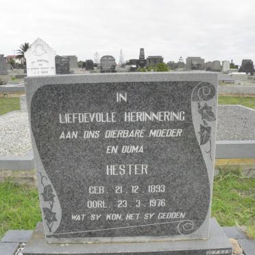 PREEZ Hester, du 1893-1976