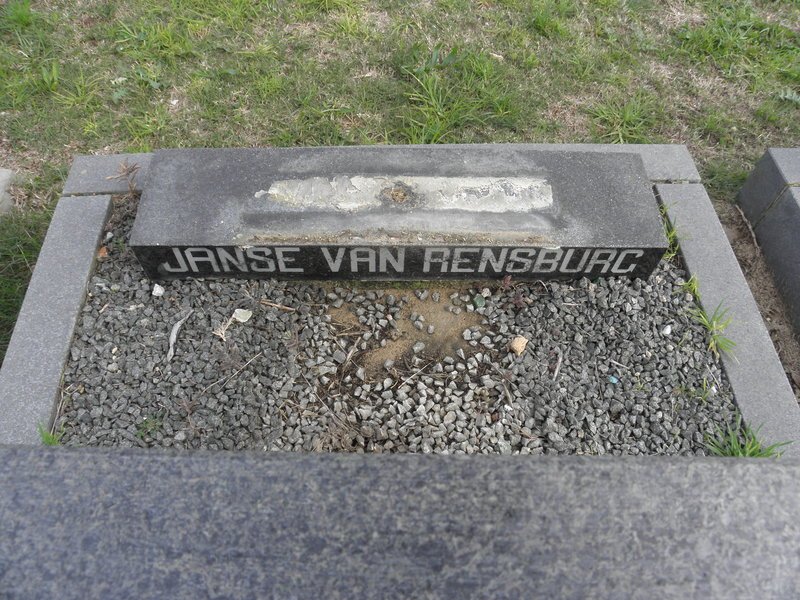 RENSBURG, Janse van Jacoba M.M. 1894-1981