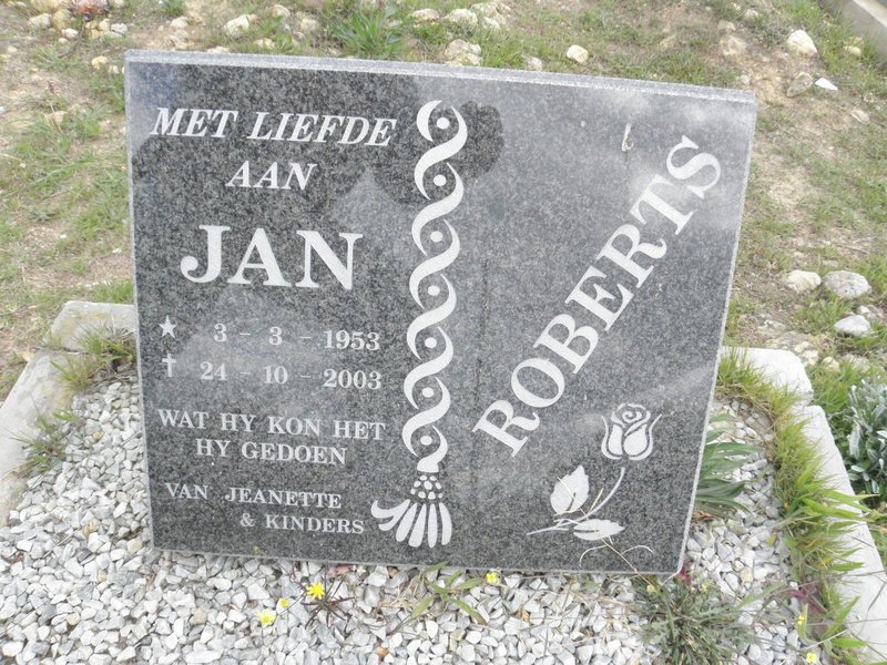 ROBERTS Jan 1953-2003