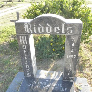 RIDDELS Matthew 1997-1997
