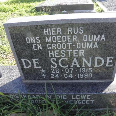 SCANDE Hester, de 1915-1990