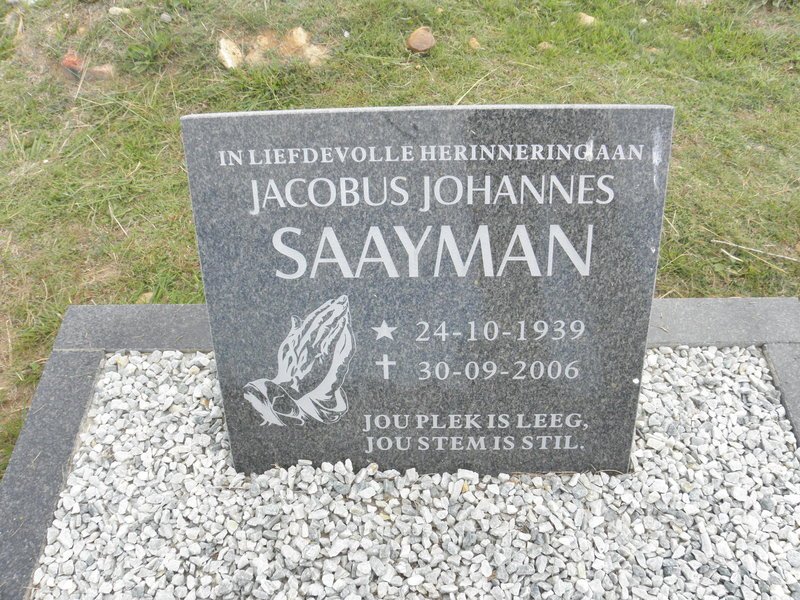 SAAYMAN Jacobus Johannes 1939-2006
