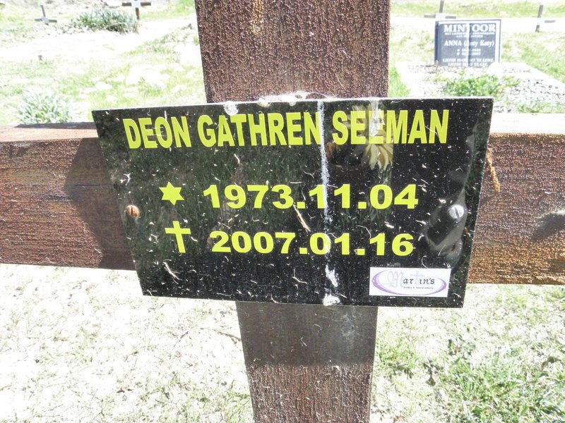 SEEMAN Deon Gathren 1973-2007