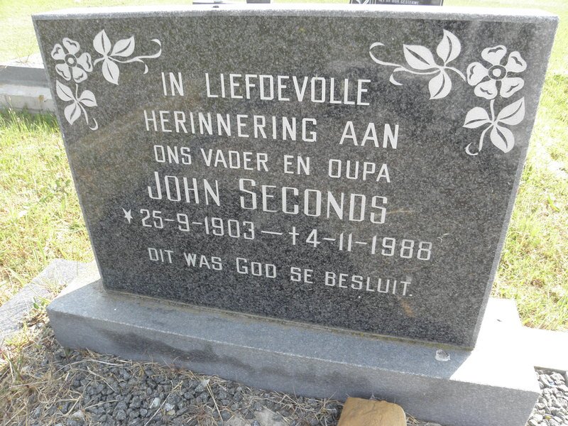 SECONDS John 1903-1988