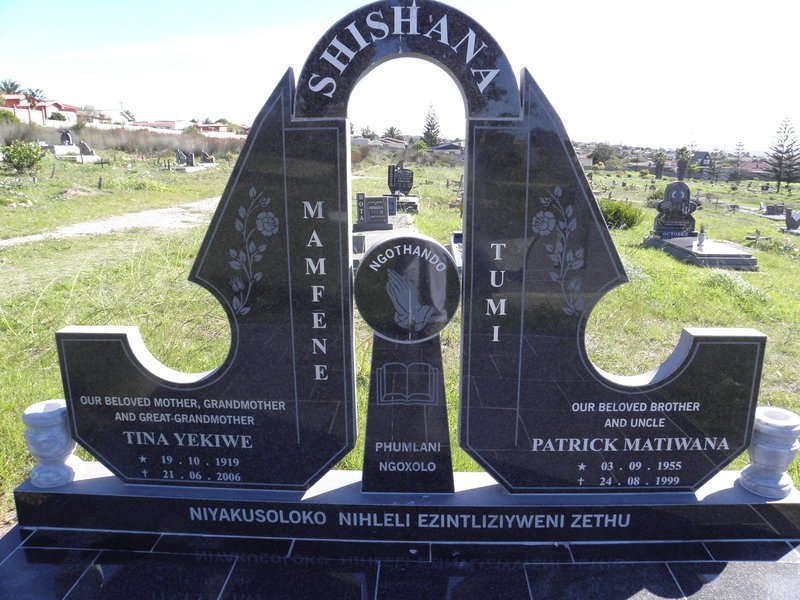 SHISHANA Tina Yekiwe 1919-2006 :: SHISHANA Patrick Matiwana 1955-1999