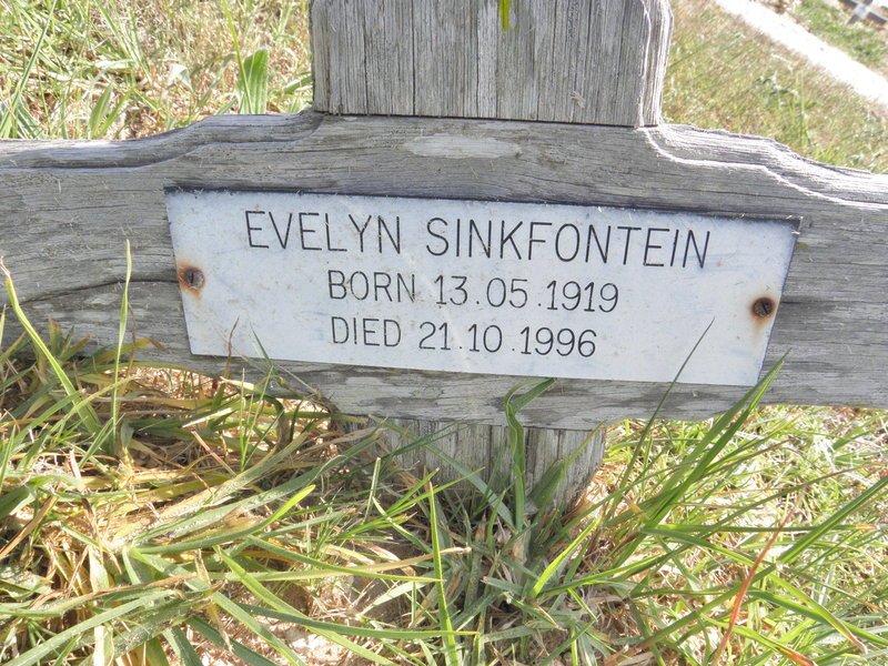 SINKFONTEIN Evelyn 1919-1996