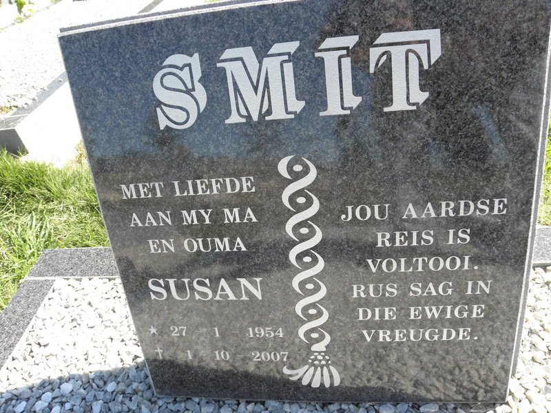 SMIT Susan 1954-2007