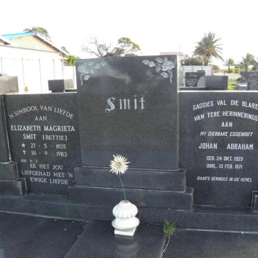 SMIT Johan Abraham 1929-1971 &amp; Elizabeth Magrieta 1935-1983