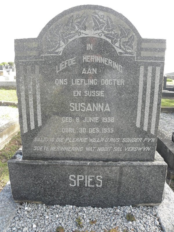 SPIES Susanna 1938-1955