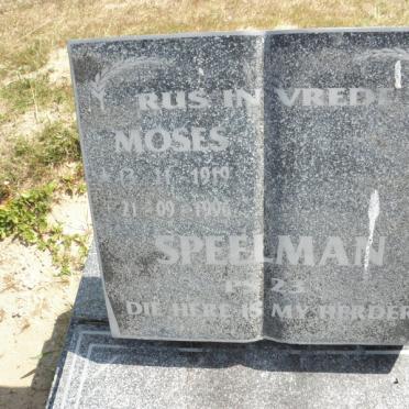 SPEELMAN Moses 1919-199?