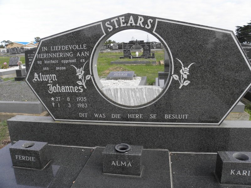 STEARS Alwyn Johannes 1935-1983
