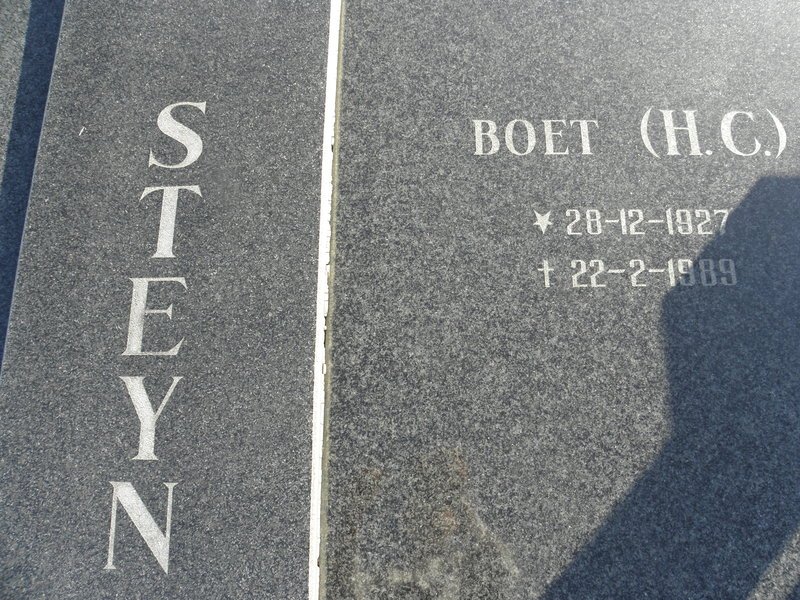 STEYN H.C. 1927-1989