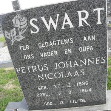 SWART Petrus Johannes Nicolaas 1896-1984