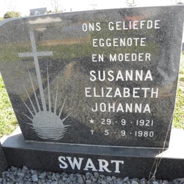 SWART Susanna Elizabeth Johanna 1921-1980