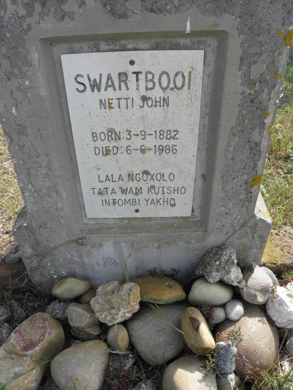 SWARTBOOI Netti John 1882-1986