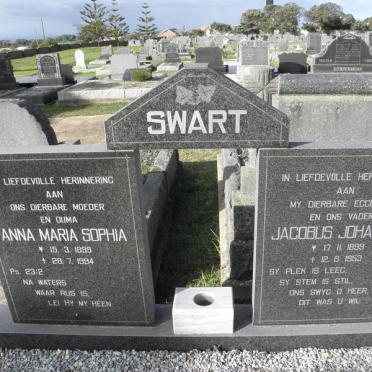 SWART Jacobus Johannes 1899-1953 &amp; Anna Maria Sophia 1899-1994