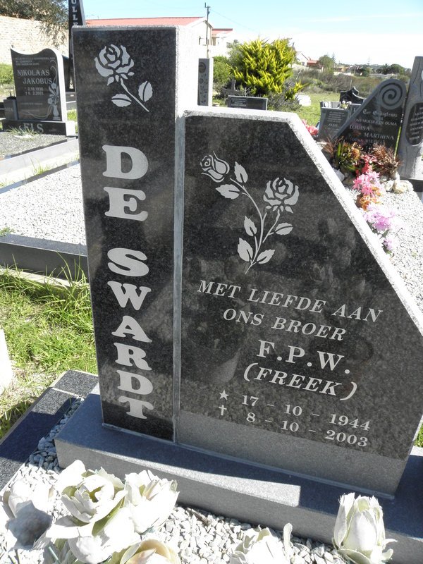 SWARDT F.P.W., de 1944-2003