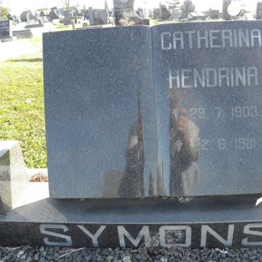 SYMONS Catherina Hendrina 1903-1981
