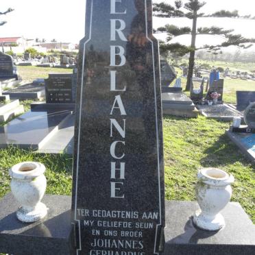 TERBLANCHE Johannes Gerhardus 1948-1988