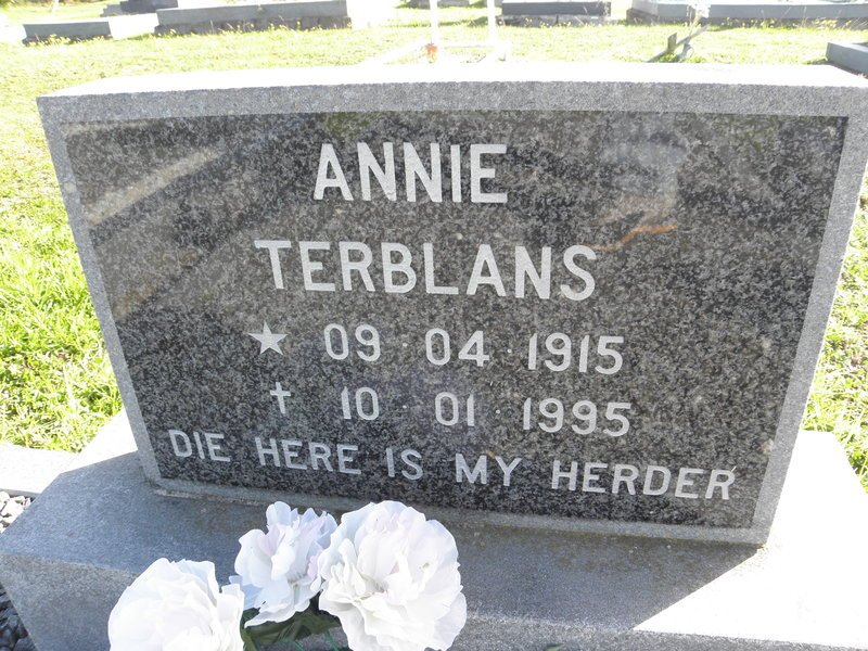 TERBLANS Annie 1915-1995