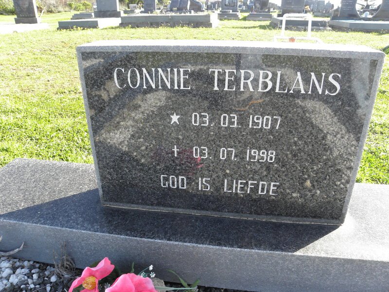TERBLANS Connie 1907-1998
