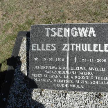 TSENGWA Elles Zithulele 1918-2006