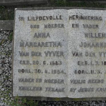 VYVER Willem Johannes, van der 1875-1964 &amp; Anna Margaretha 1883-1954