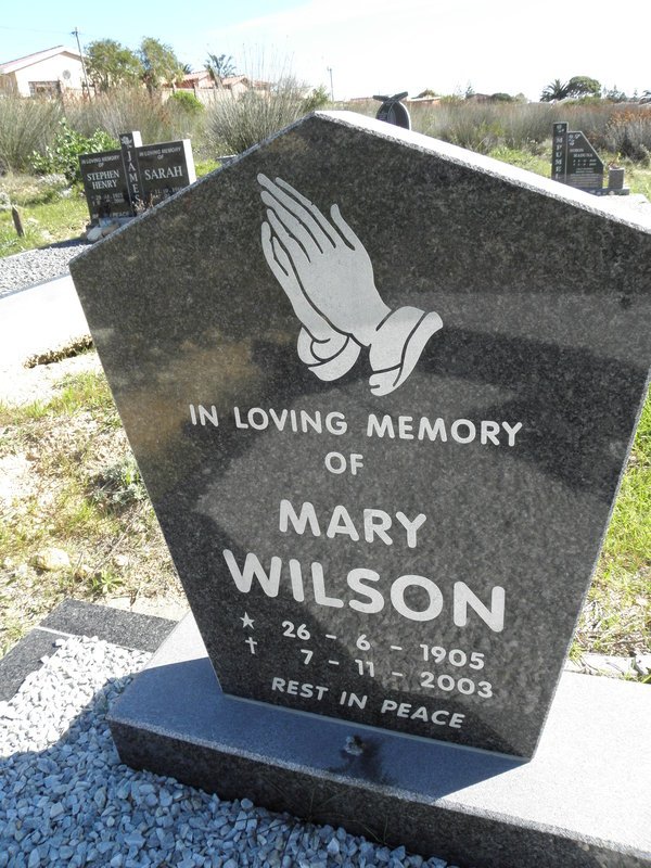 WILSON Mary 1905-2003