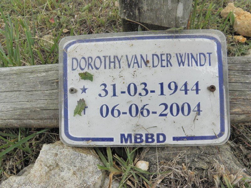 WINDT Dorothy, van der 1944-2004