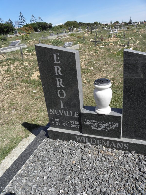 WILDEMANS Errol Neville 1954-2007