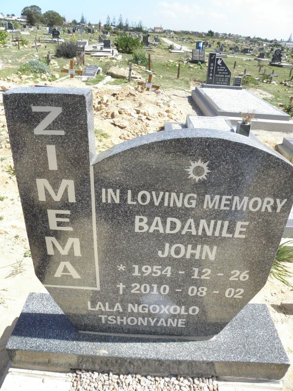 ZIMEMA Badanile John 1954-2010