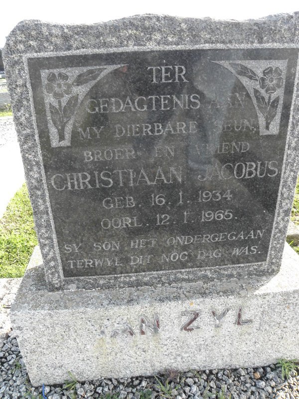 ZYL Christiaan Jacobus, van 1934-1965