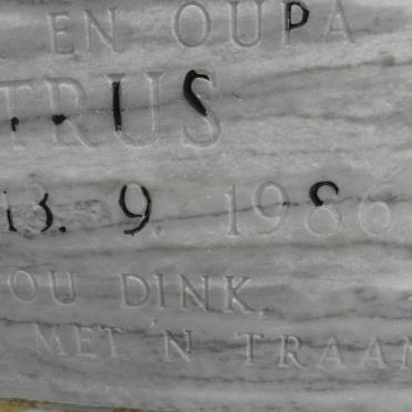 ZYL Stephanus Petrus, van 1936-1986