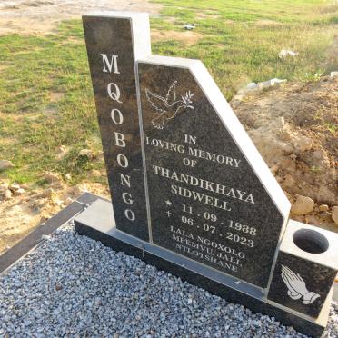MQOBONGO Thandikhay Sidwell 1988-2023