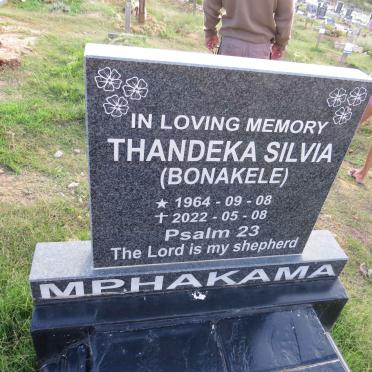 MPHAKAMA Thandeka Silvia nee BONAKELE 1964-2022