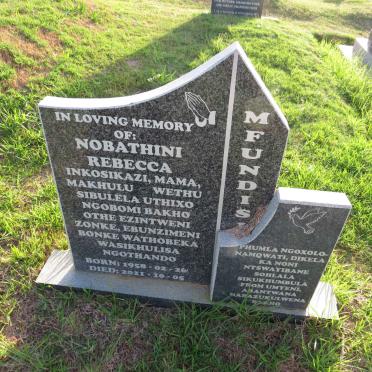 MFUNDISI Nobathini Rebecca 1958-2021