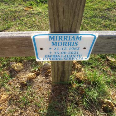 MORRIS Mirriam 1962-2021