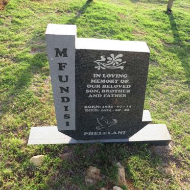 MFUNDISI Phelelani 1982-2021