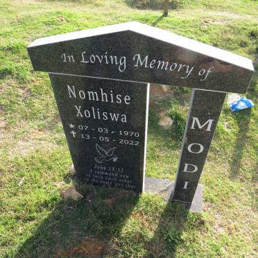 MODI Nomhise Xoliswa 1970-2022