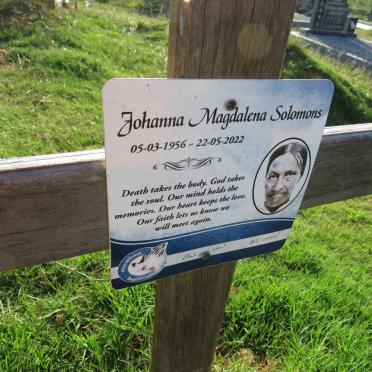 SOLOMONS Johanna Magdalena 1956-2022
