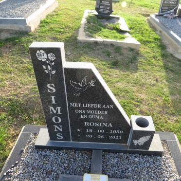 SIMONS Rosina 1958-2021