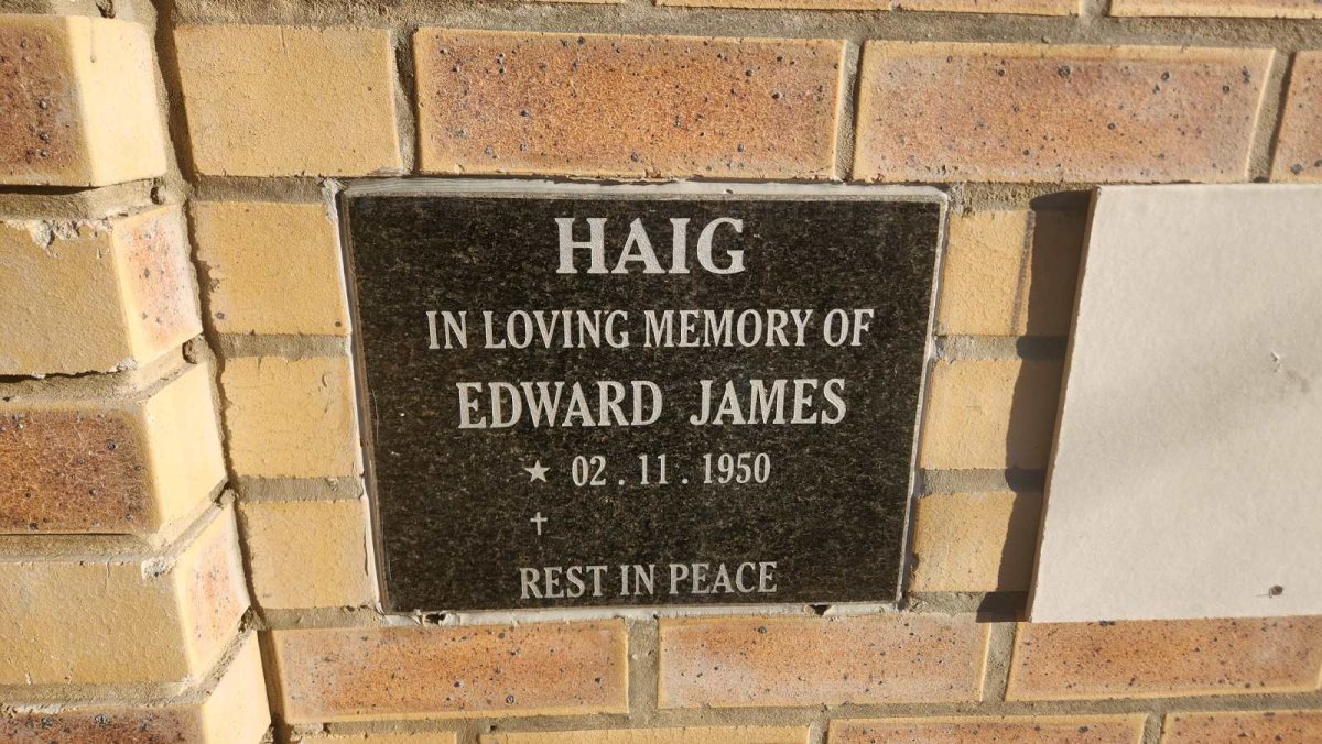 HAIG Edward James 1950-