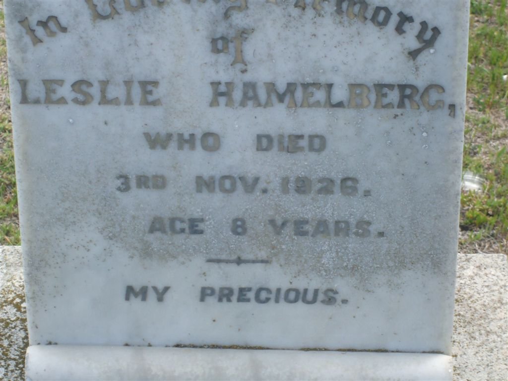 HAMELBERG Leslie -1926