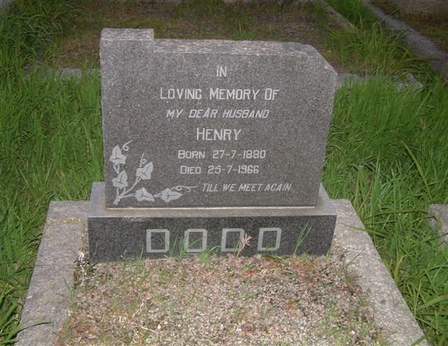 DODD Henry 1880-1966