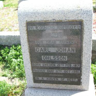OHLSSON Carl Johan 1871-1951