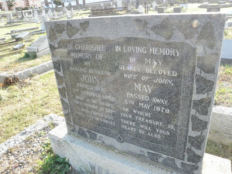 WEAKLY John -1959 &amp; May -1979